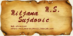Miljana Šujdović vizit kartica